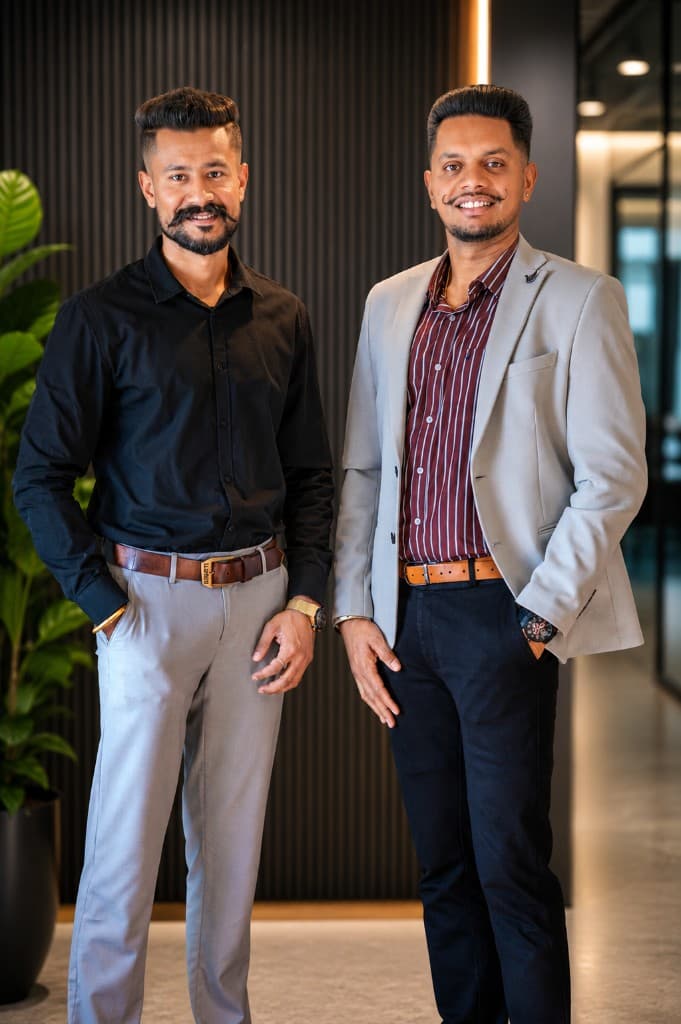 Roopnavdeep Singh and S P Singh, founders of Singh Foundation